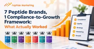 7 Peptide Brands, 1 Compliance-to-Growth Framework: What Actually Worked